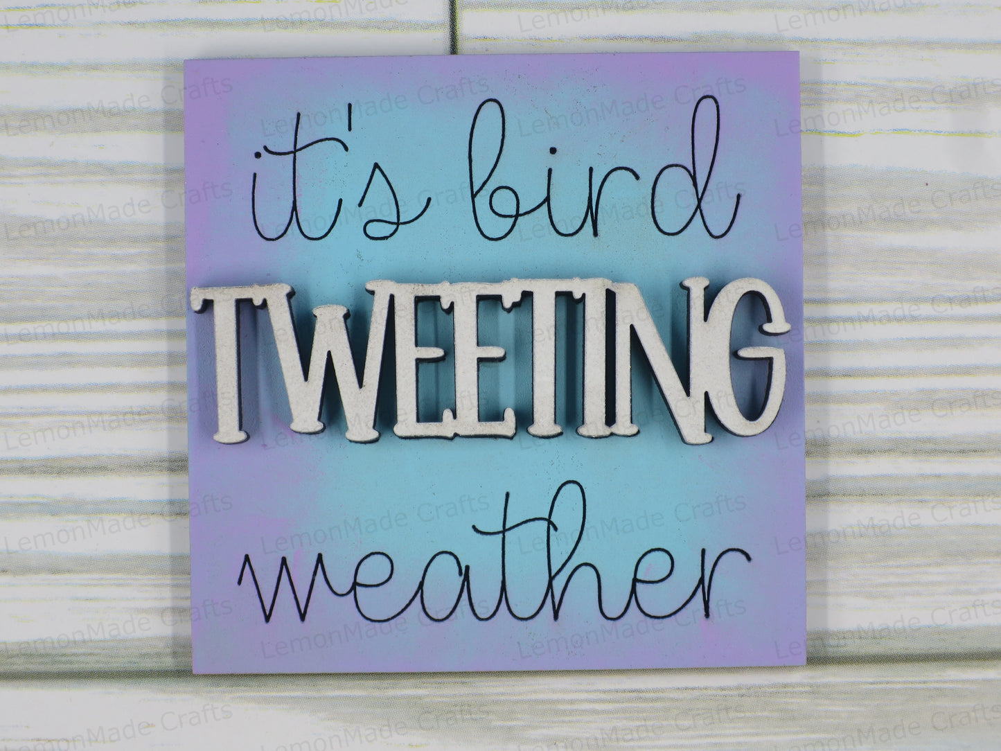 Interchangeable Mini Tile: Bird Spring