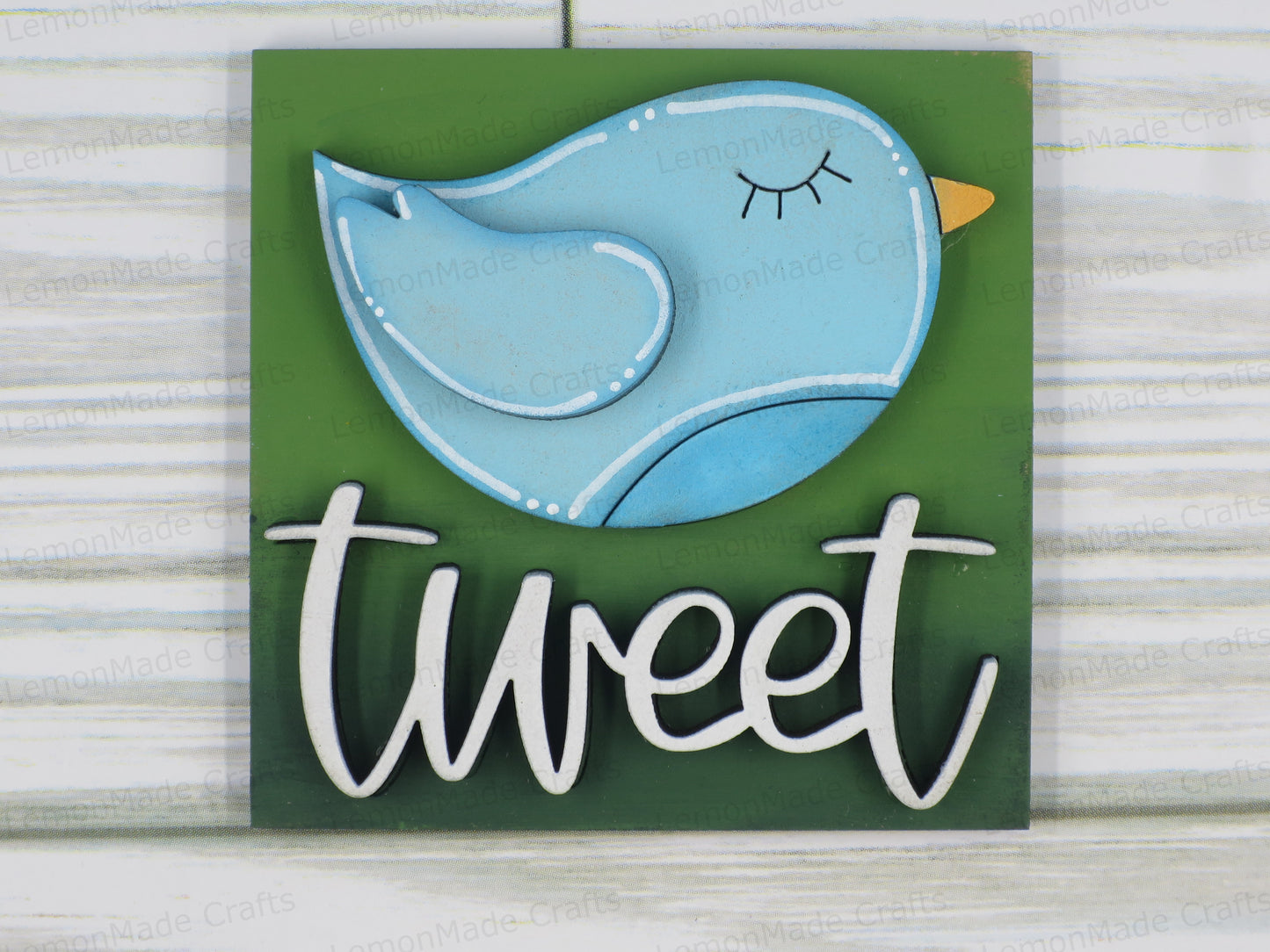 Interchangeable Mini Tile: Bird Spring