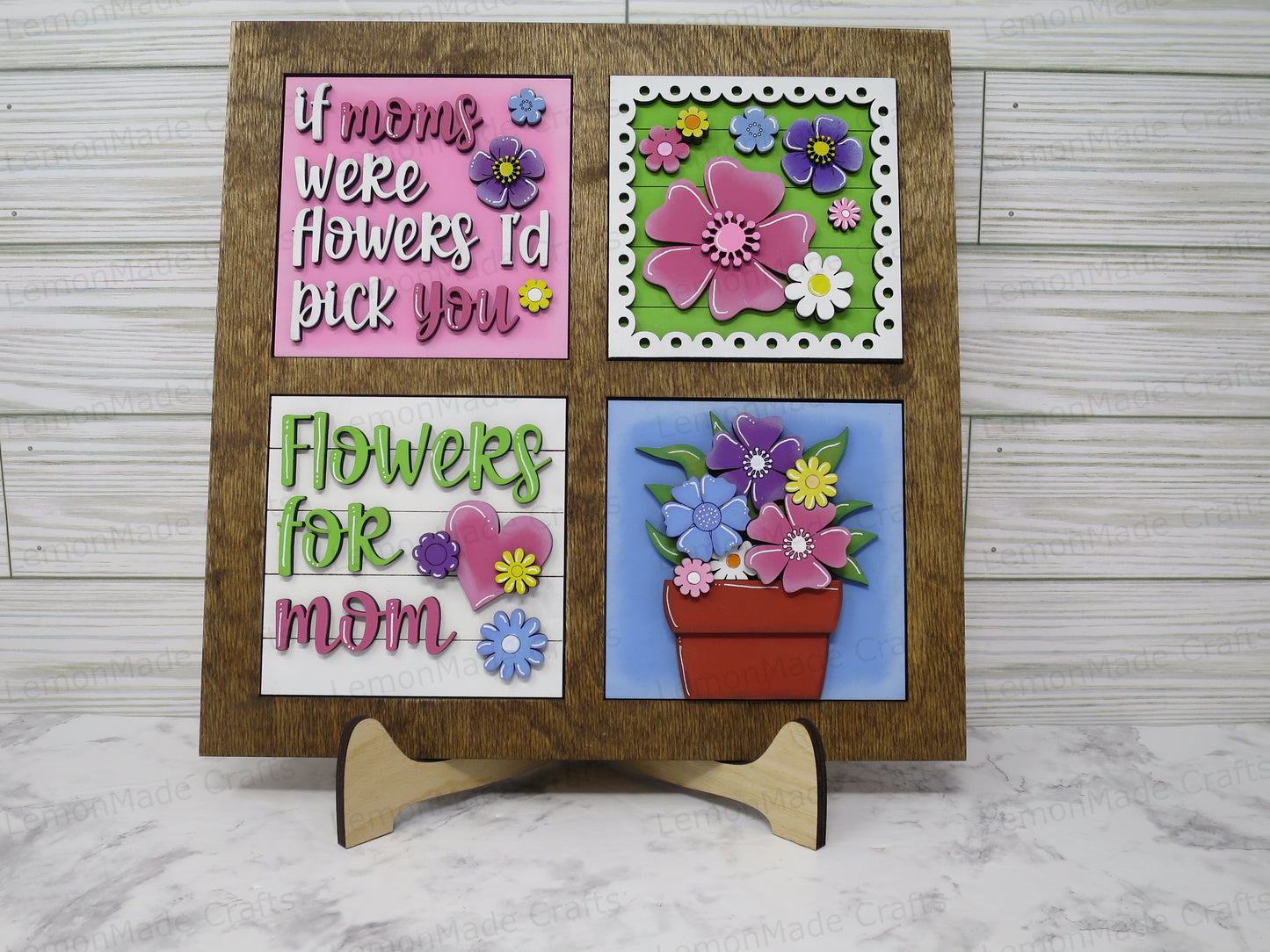 Interchangeable Tile: Mom Flowers