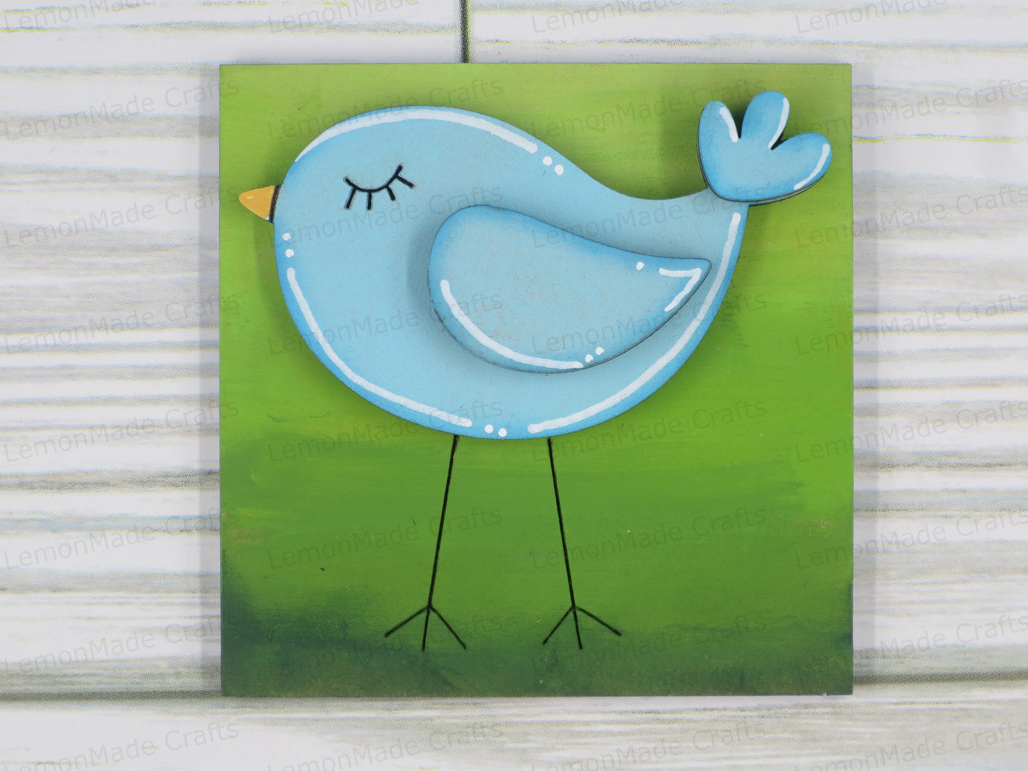 Interchangeable Mini Tile: Bird Spring