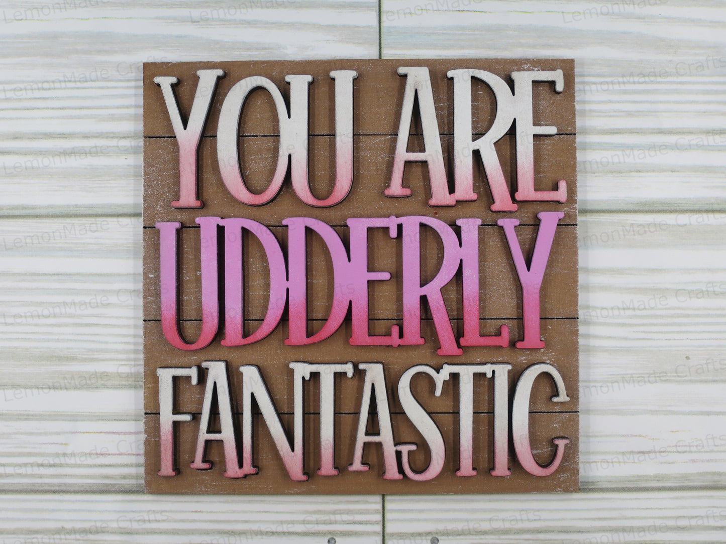 Interchangeable Tile: Valentine Highland Cow