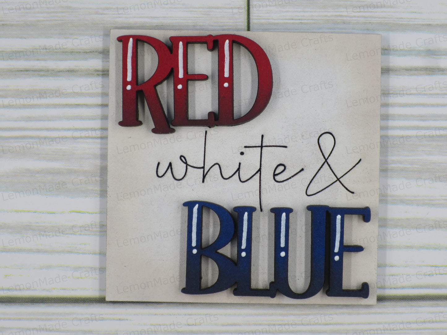 Interchangeable Mini Tile: Fourth of July