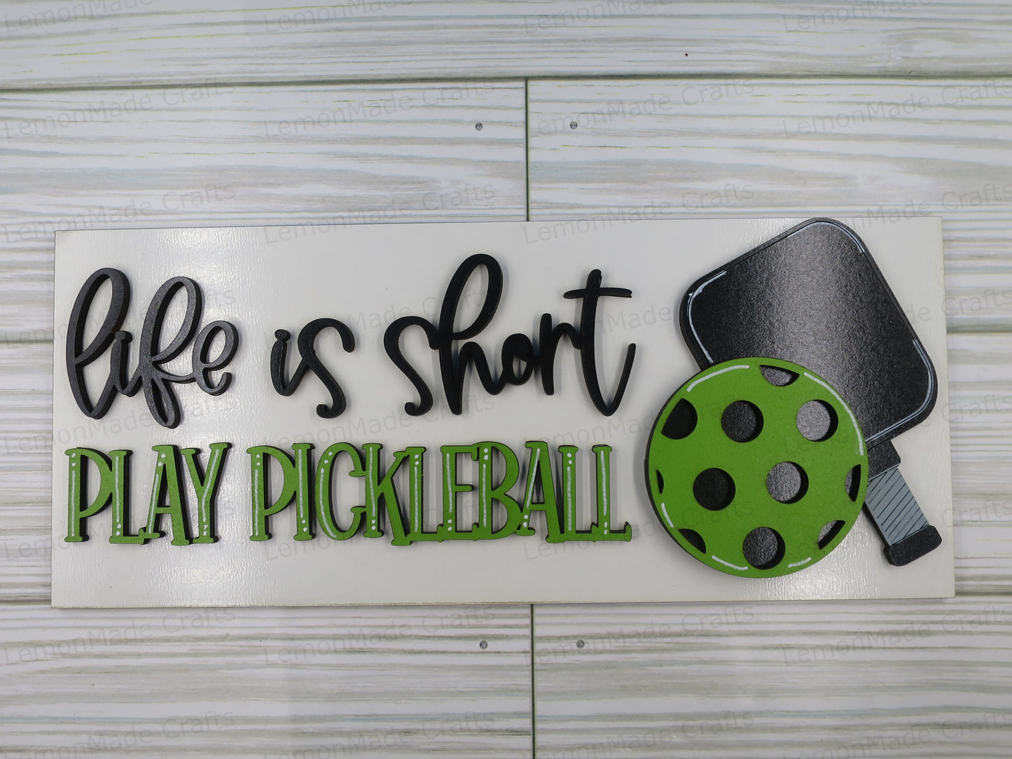 Interchangeable Tile: Play Pickleball