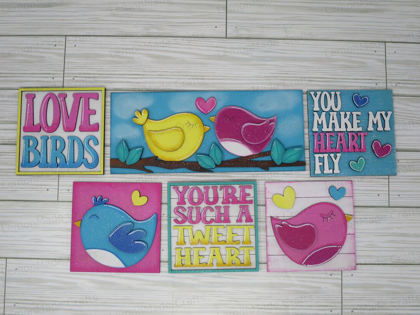 Interchangeable Tile: Love Birds