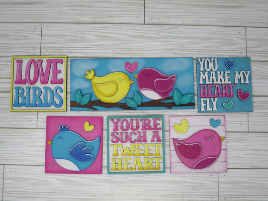 Interchangeable Tile: Love Birds