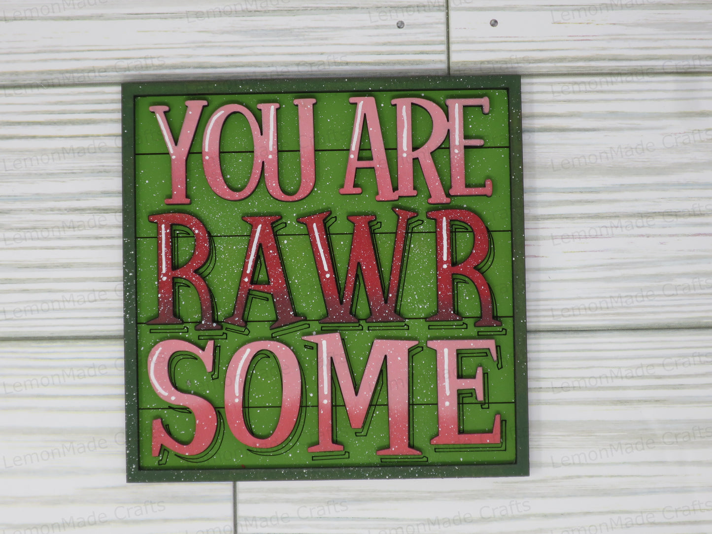 Interchangeable Tile: Dinosaur Valentine