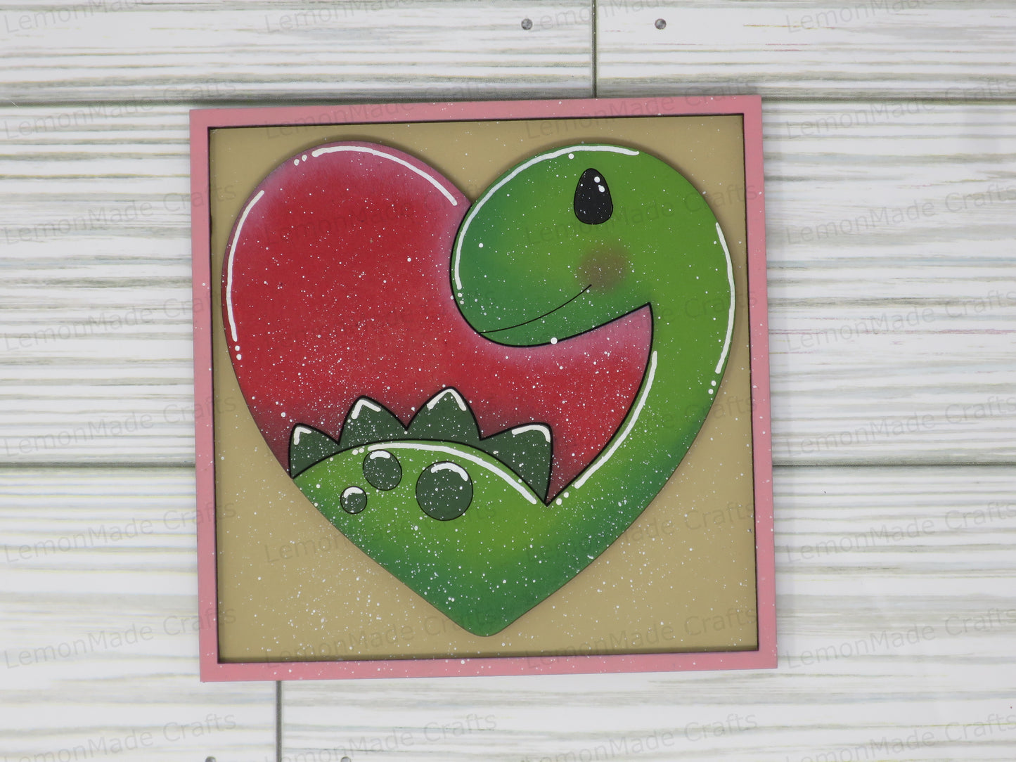 Interchangeable Tile: Dinosaur Valentine