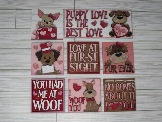 Interchangeable Tile: Dog Valentine Day