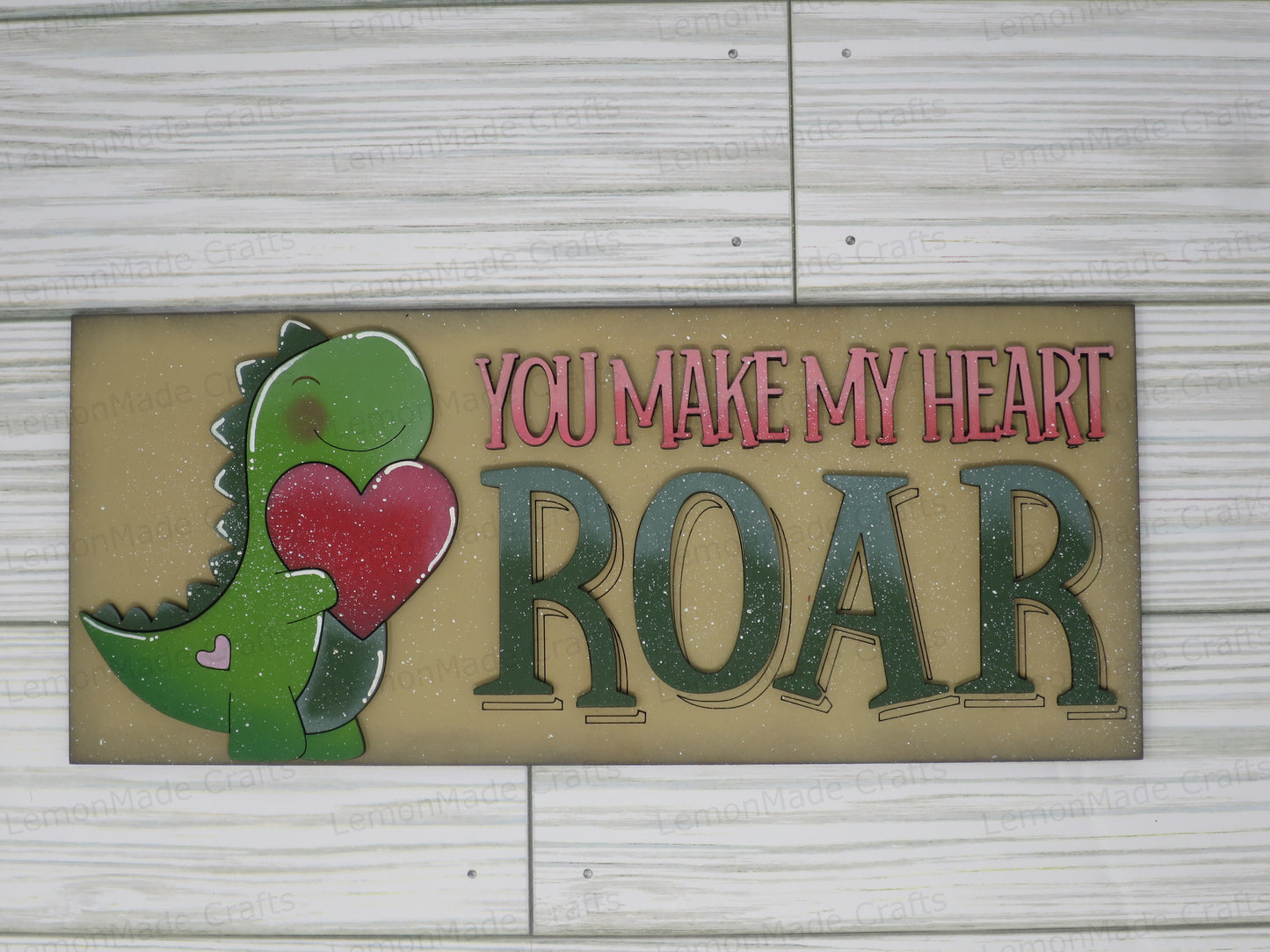 Interchangeable Tile: Dinosaur Valentine