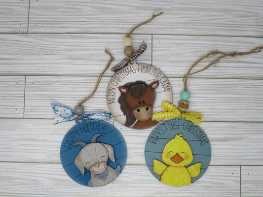 Ornament-Farm Christmas One