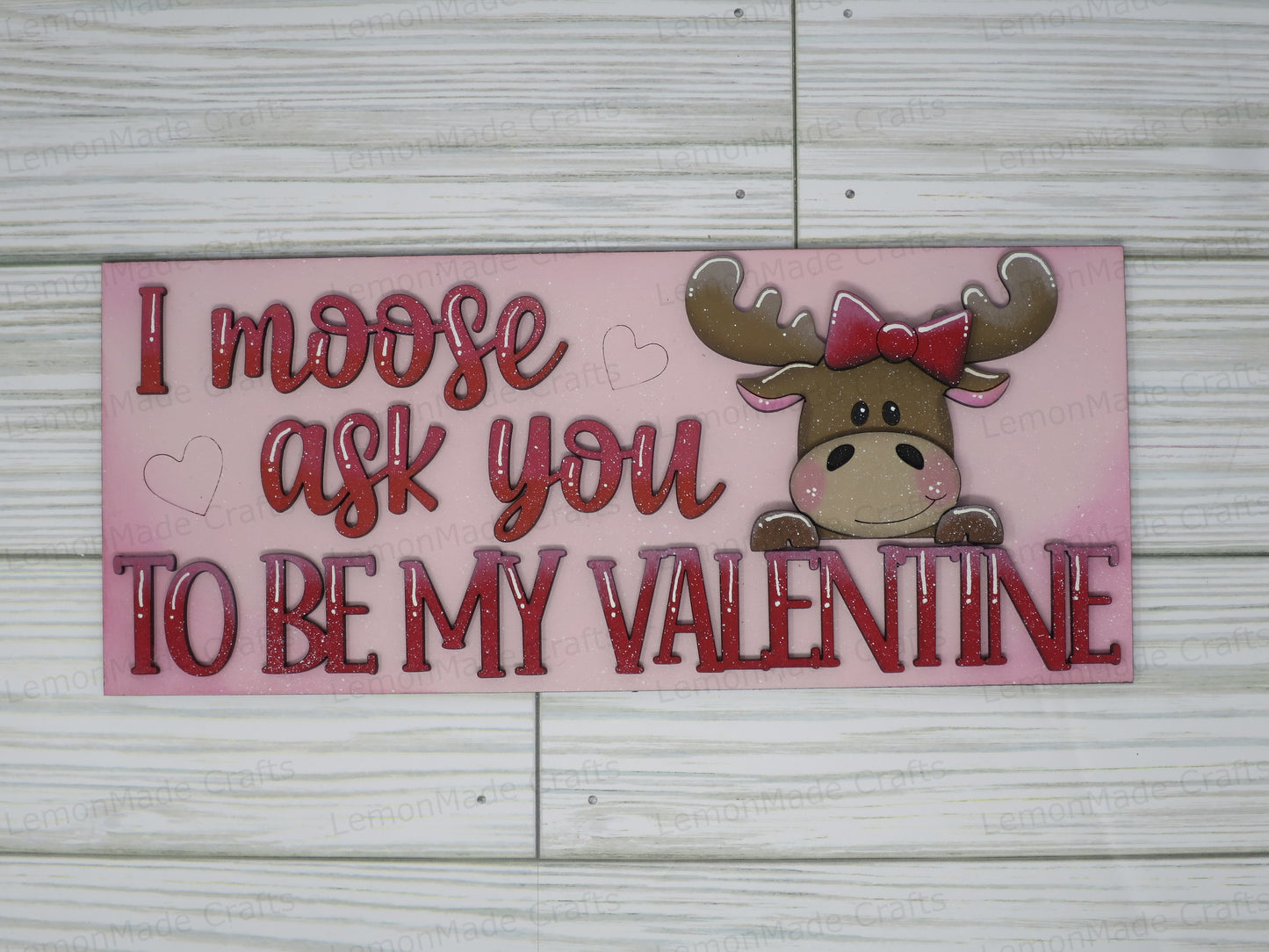 Interchangeable Tile: Moose Valentine Love