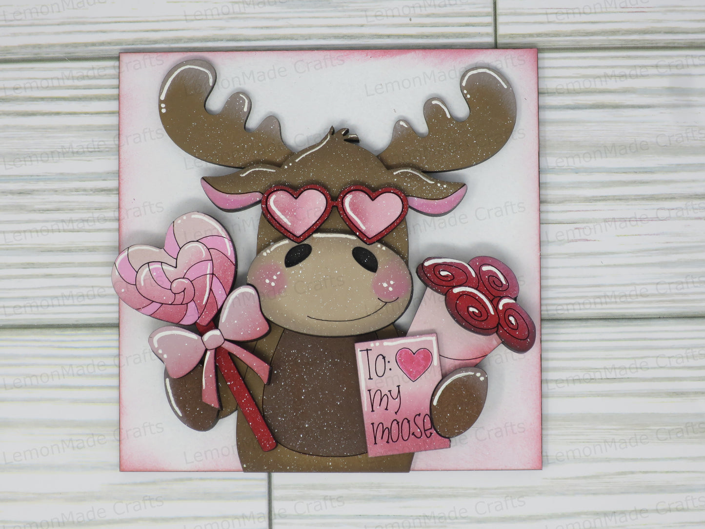 Interchangeable Tile: Moose Valentine Love