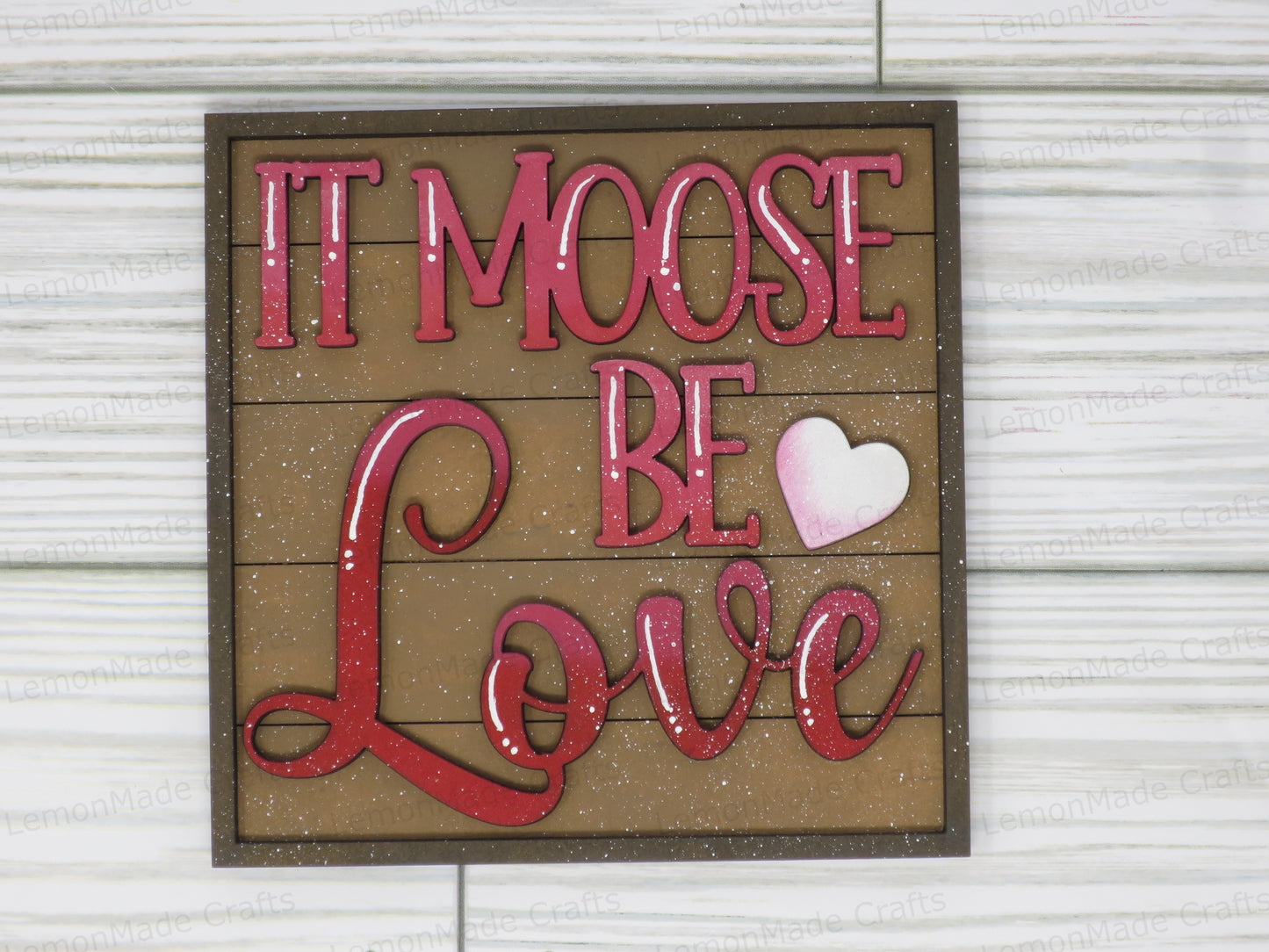 Interchangeable Tile: Moose Valentine Love