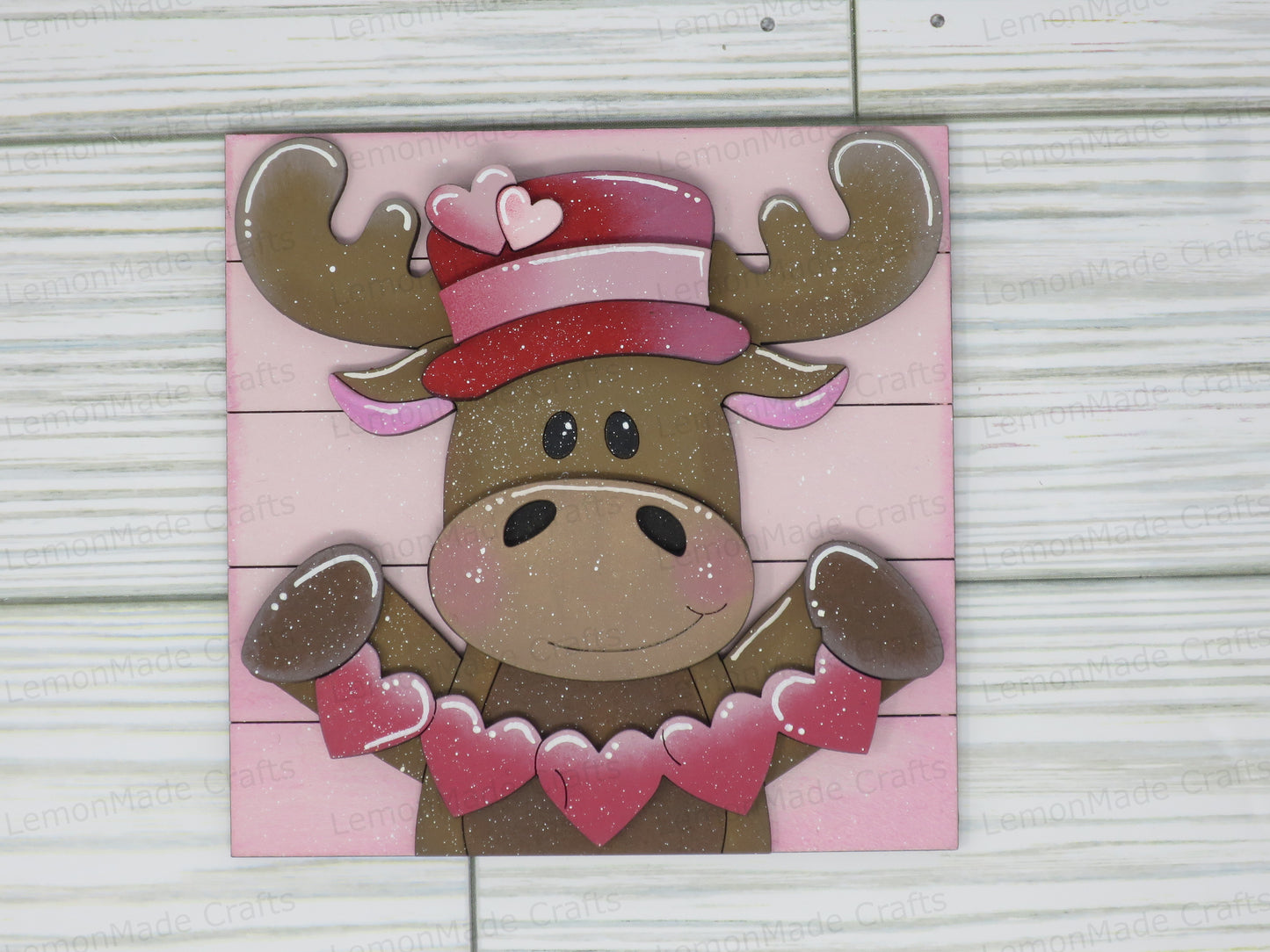 Interchangeable Tile: Moose Valentine Love