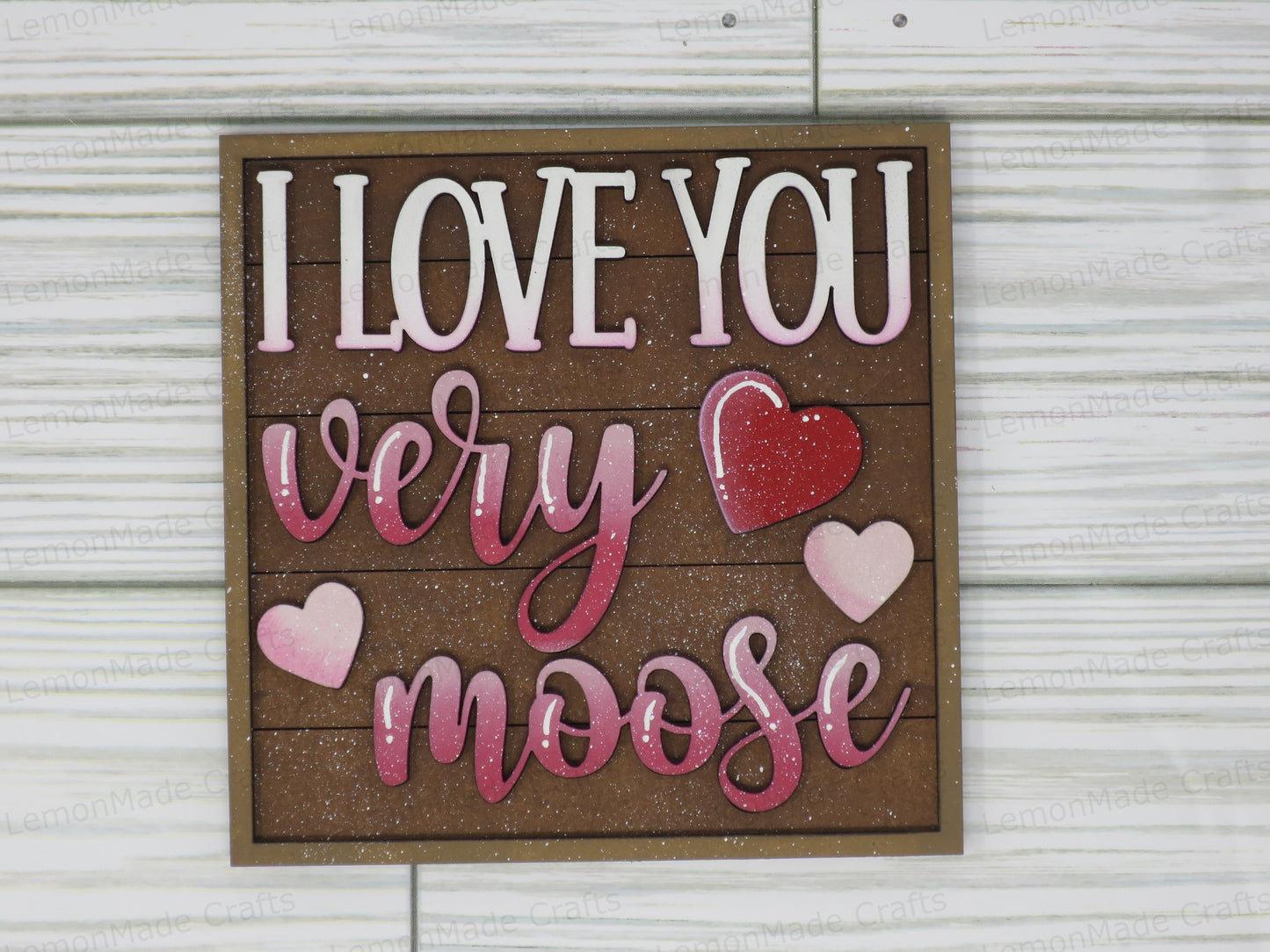 Interchangeable Tile: Moose Valentine Love