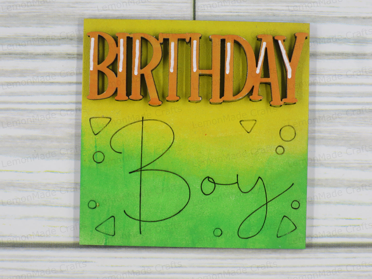 Interchangeable Mini Tile: Birthday