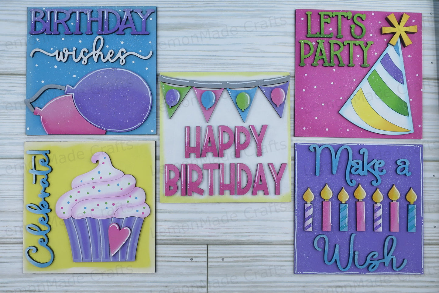 Interchangeable Tile: Happy Birthday Wish