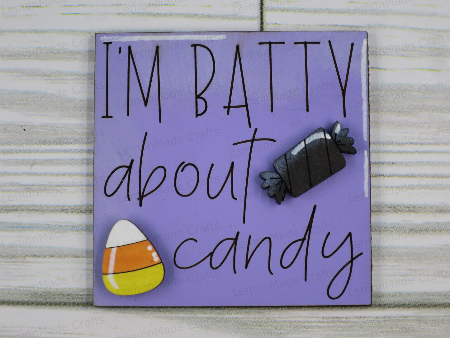 Interchangeable Mini Tile: Bat Halloween