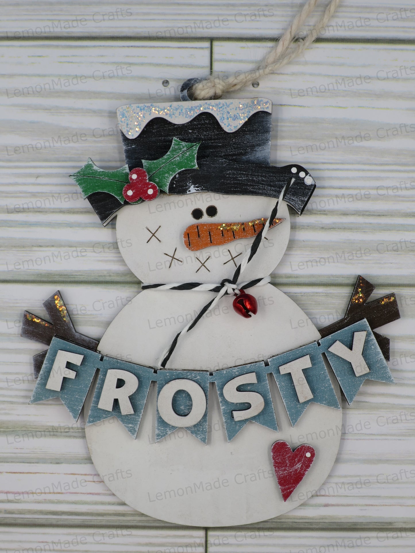 Ornament-Christmas Snowman Banner