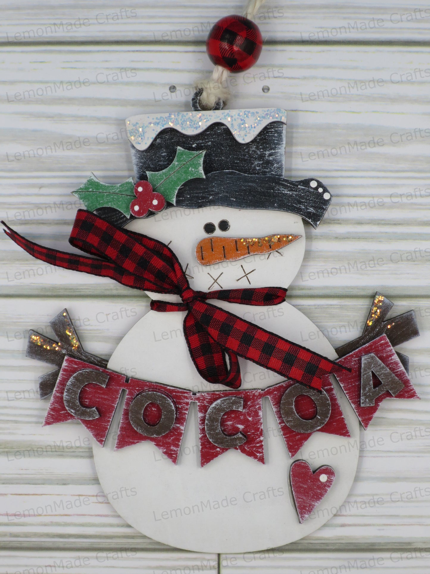 Ornament-Christmas Snowman Banner