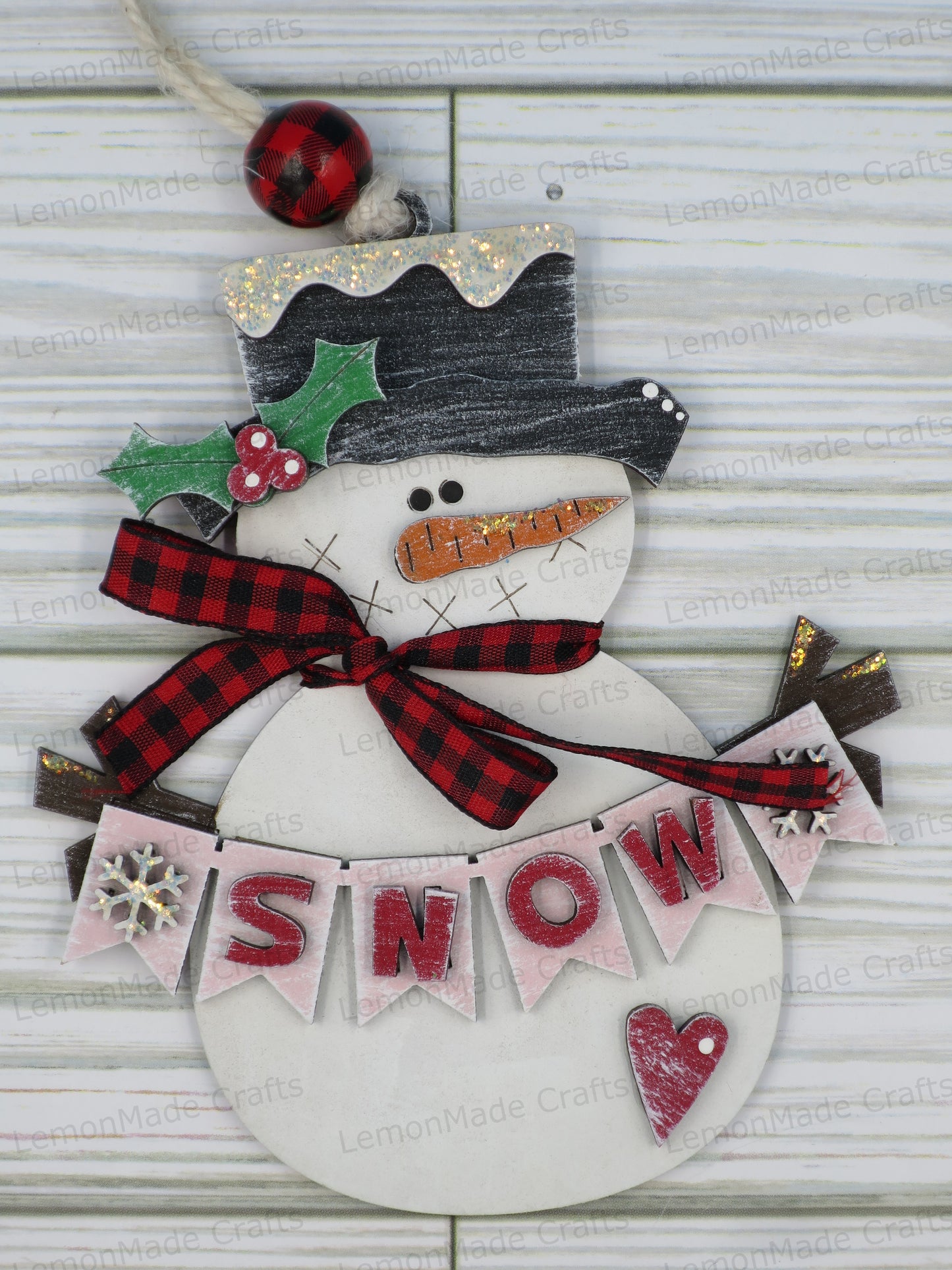 Ornament-Christmas Snowman Banner