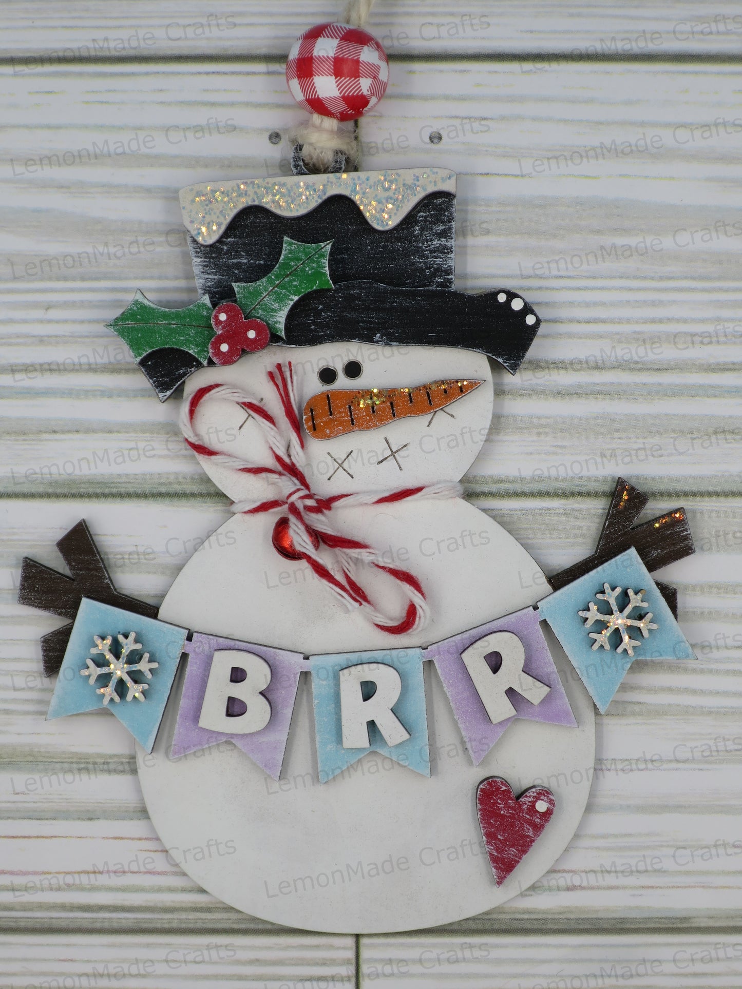 Ornament-Christmas Snowman Banner