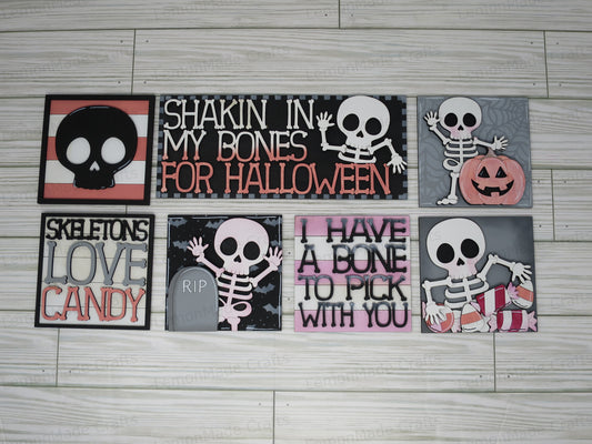 Interchangeable Tile: Cute Skeleton