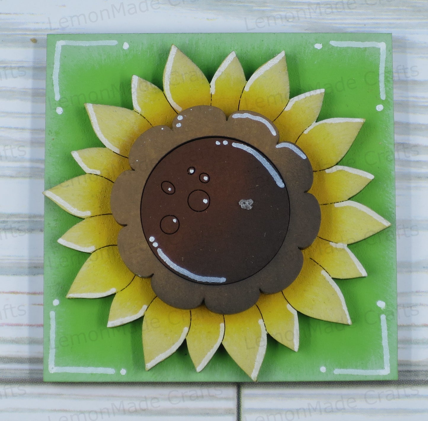 Interchangeable Mini Tile: Sunflower