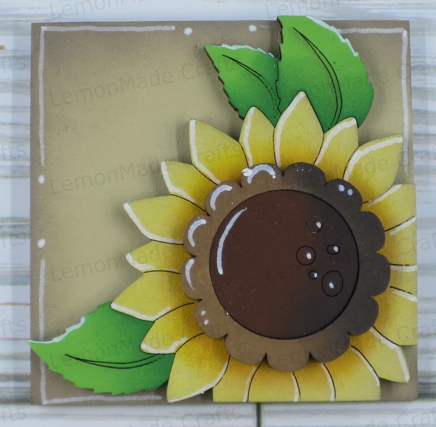 Interchangeable Mini Tile: Sunflower