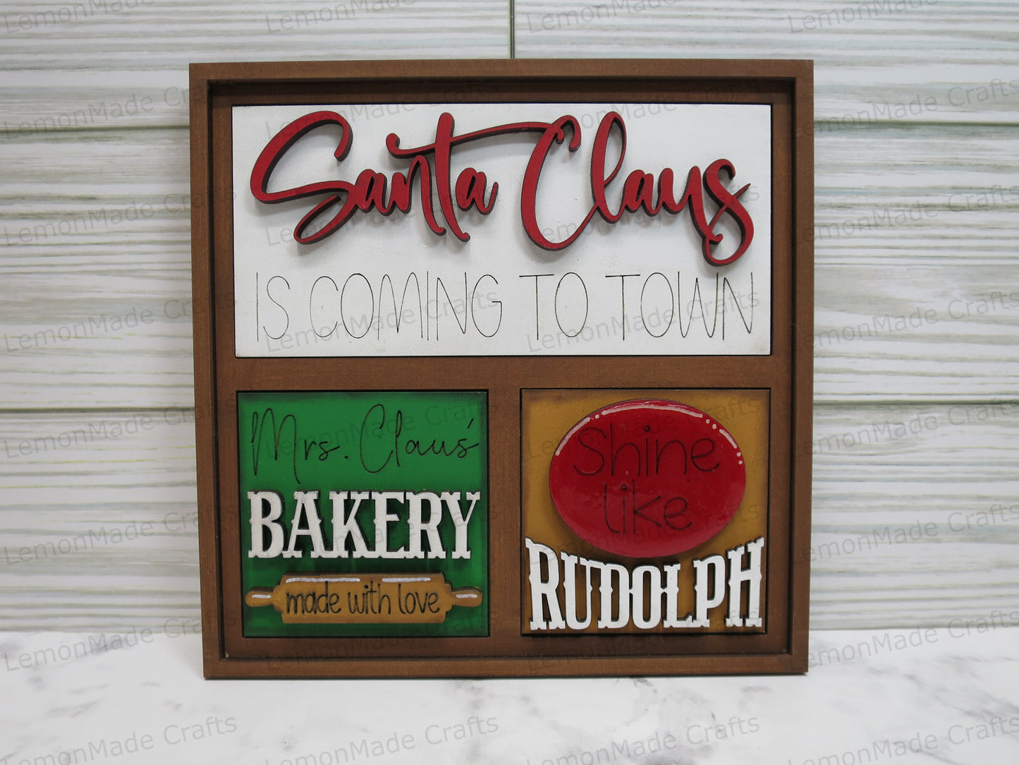 Interchangeable Mini Tile: Santa Christmas