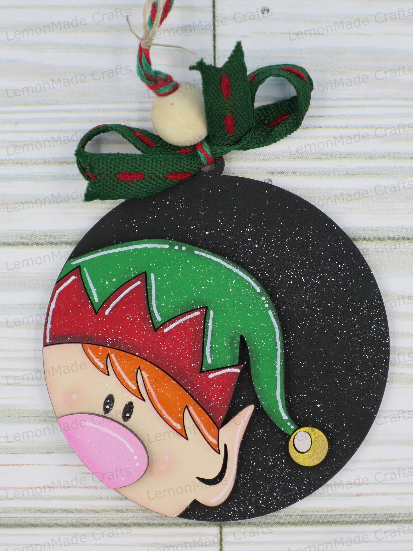 Ornament-Christmas Round Faces