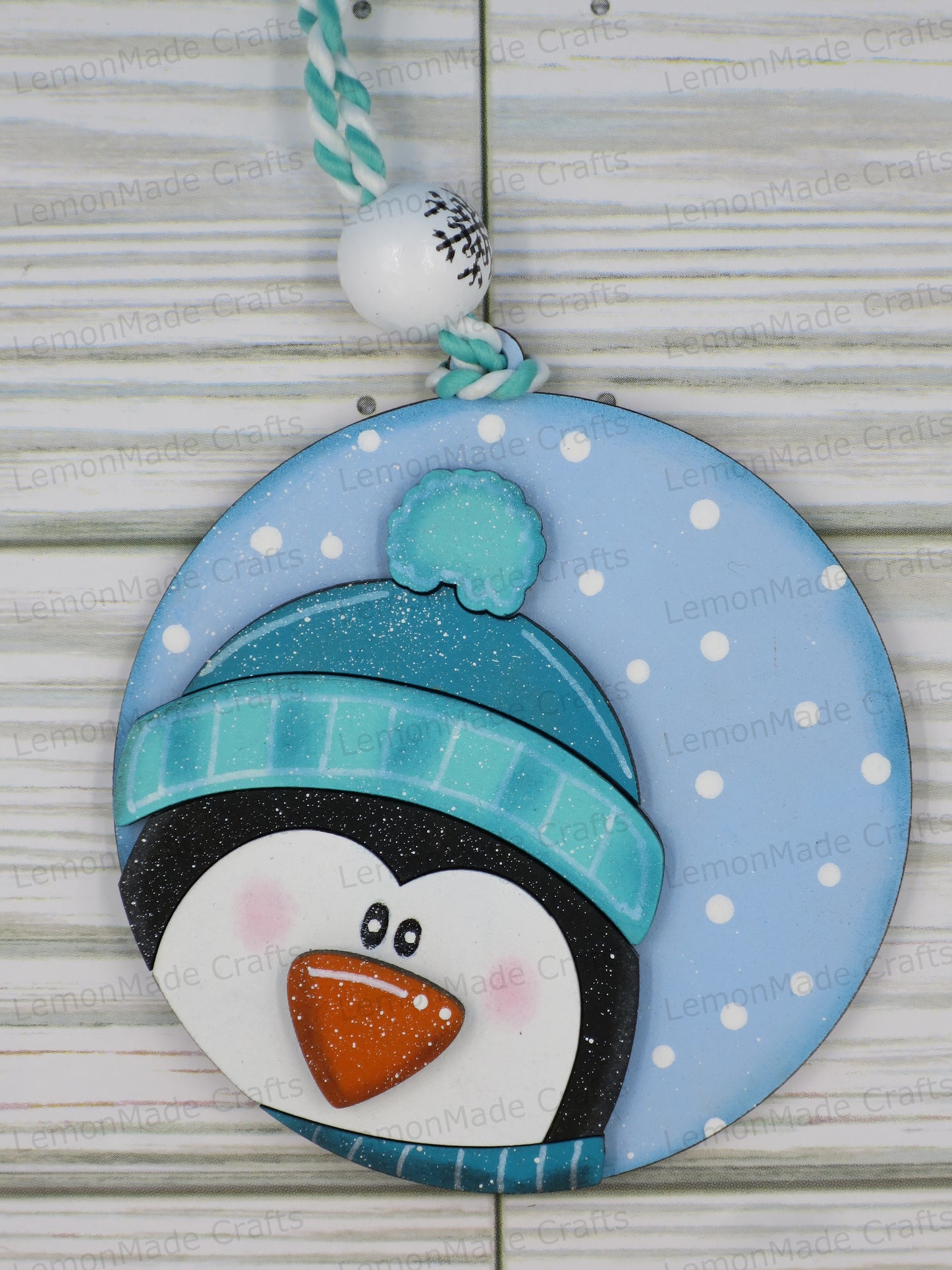 Ornament-Christmas Round Faces