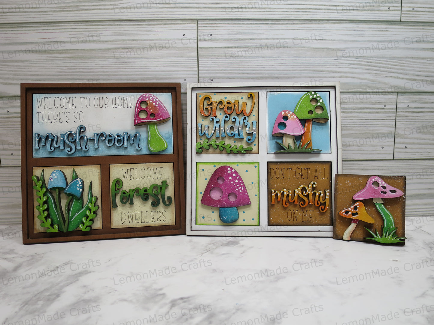 Interchangeable Mini Tile: Mushroom