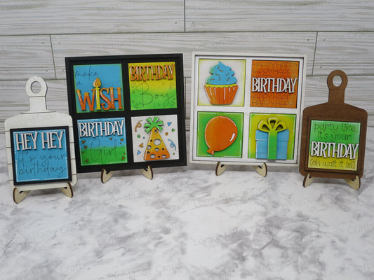 Interchangeable Mini Tile: Birthday