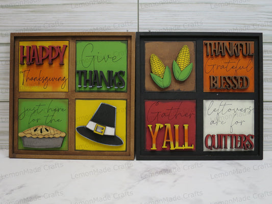 Interchangeable Mini Tile: Thanksgiving
