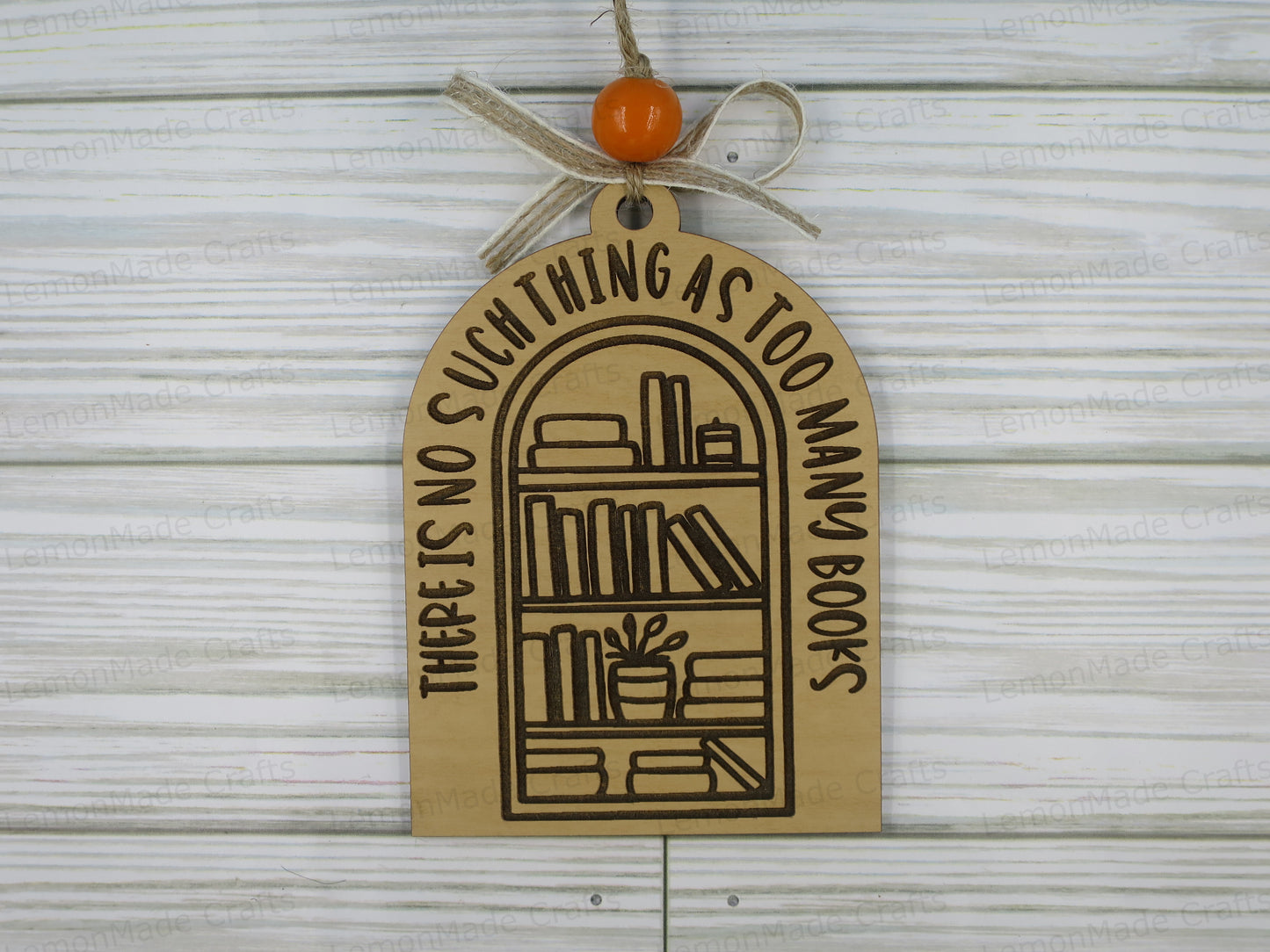 Ornament-Too Many Books