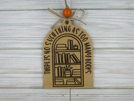 Ornament-Too Many Books