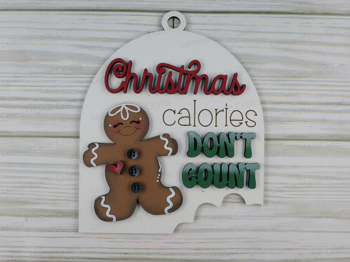 Ornament-Gingerbread Christmas Calories