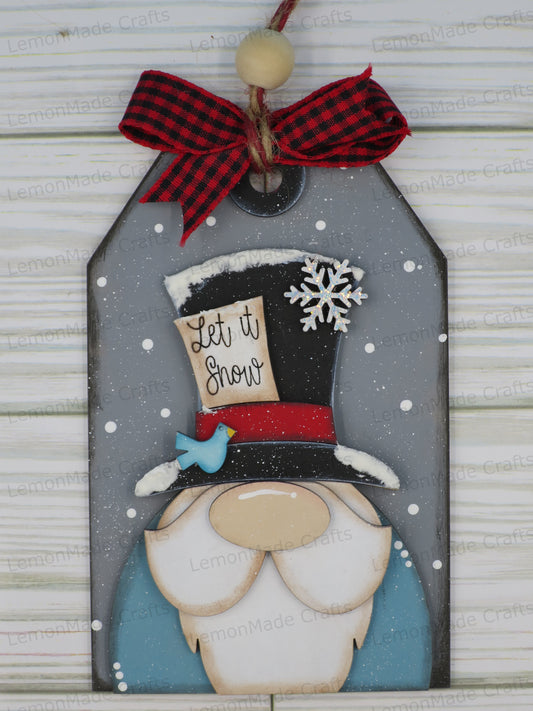 Ornament-Christmas Gnome Tag