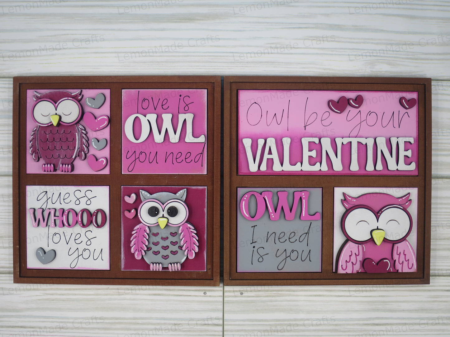 Interchangeable Mini Tile: Valentines Owl