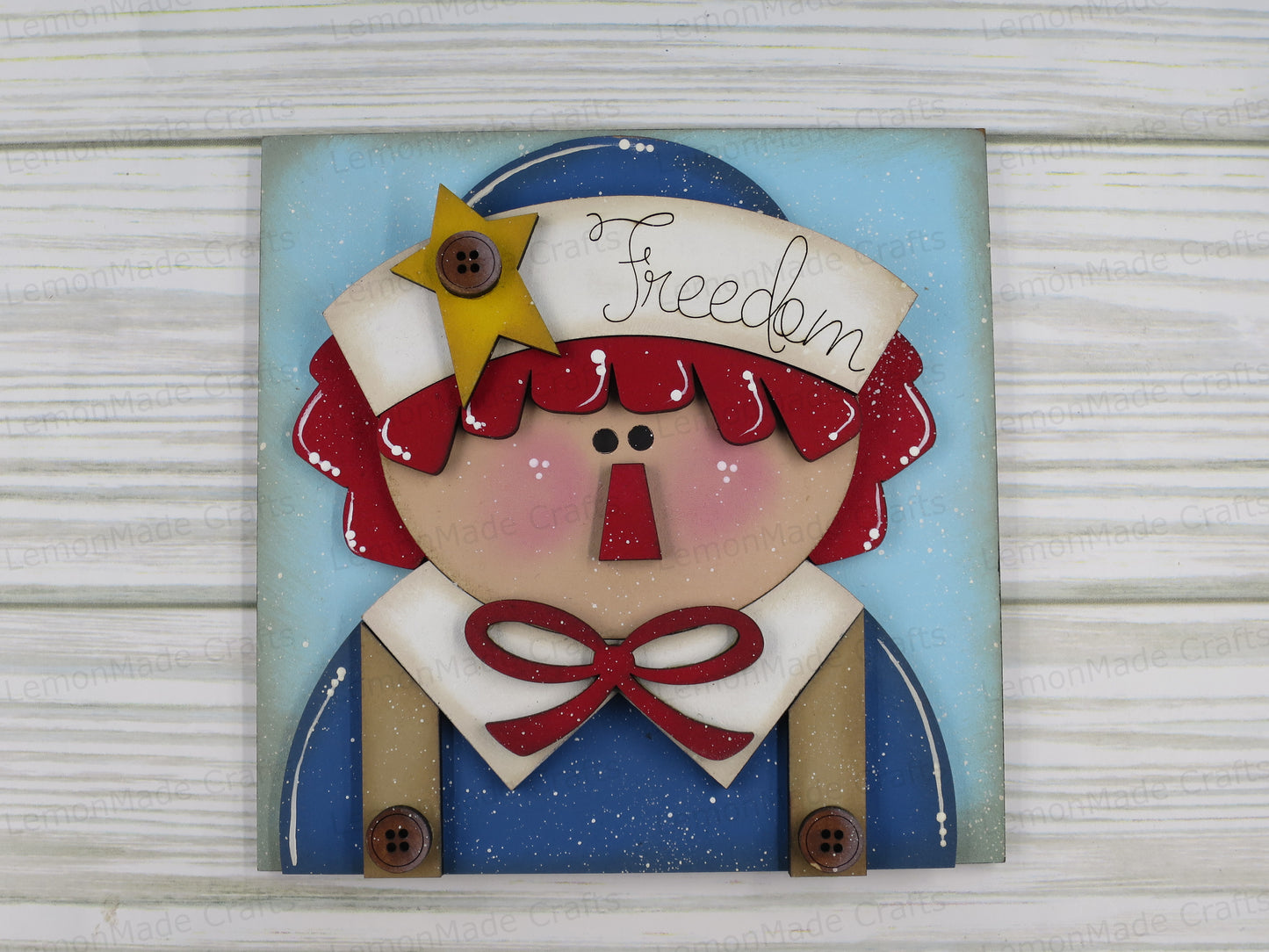Interchangeable Tile: Americana Raggedy Ann & Andy