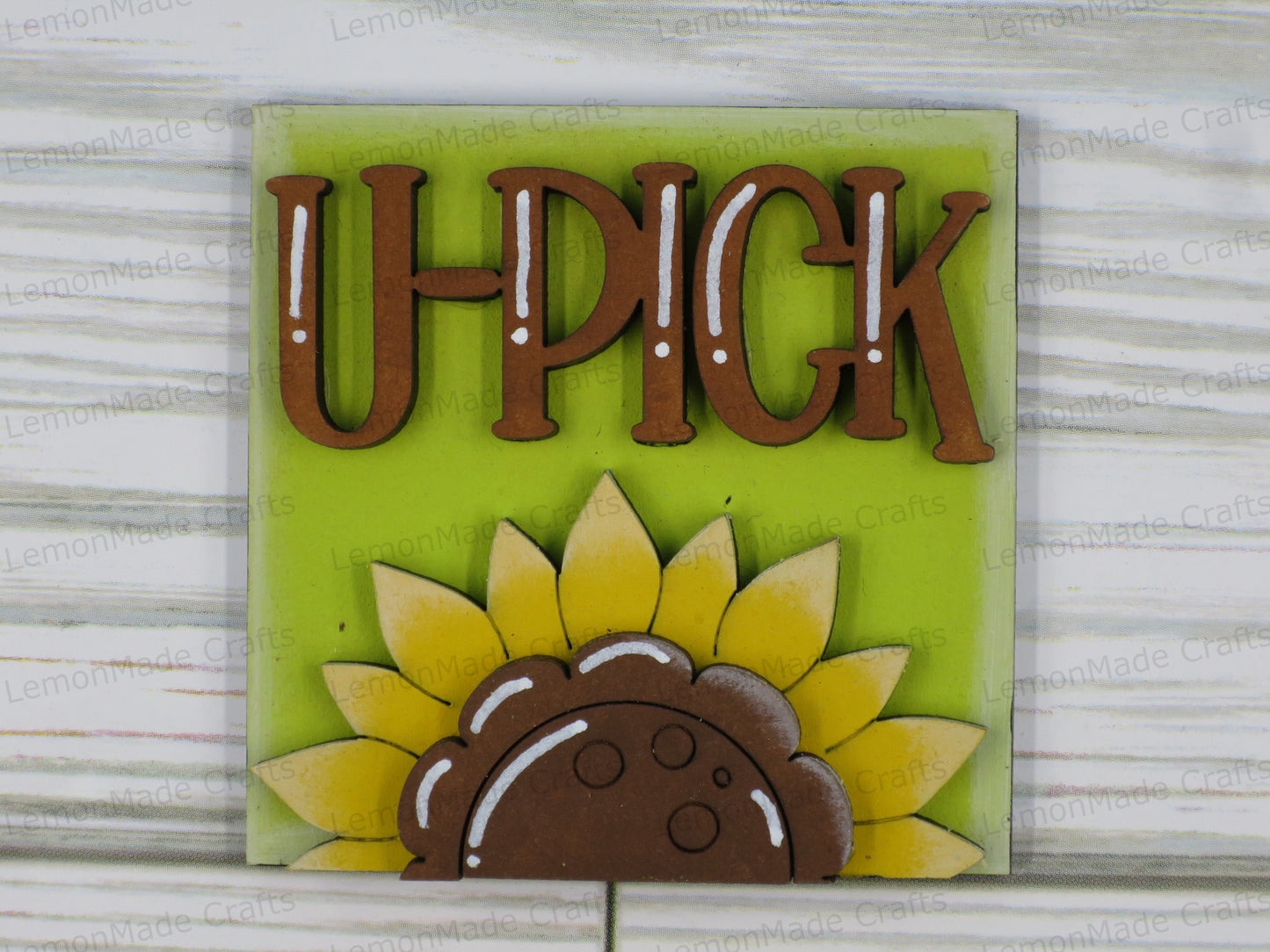 Interchangeable Mini Tile: Sunflower