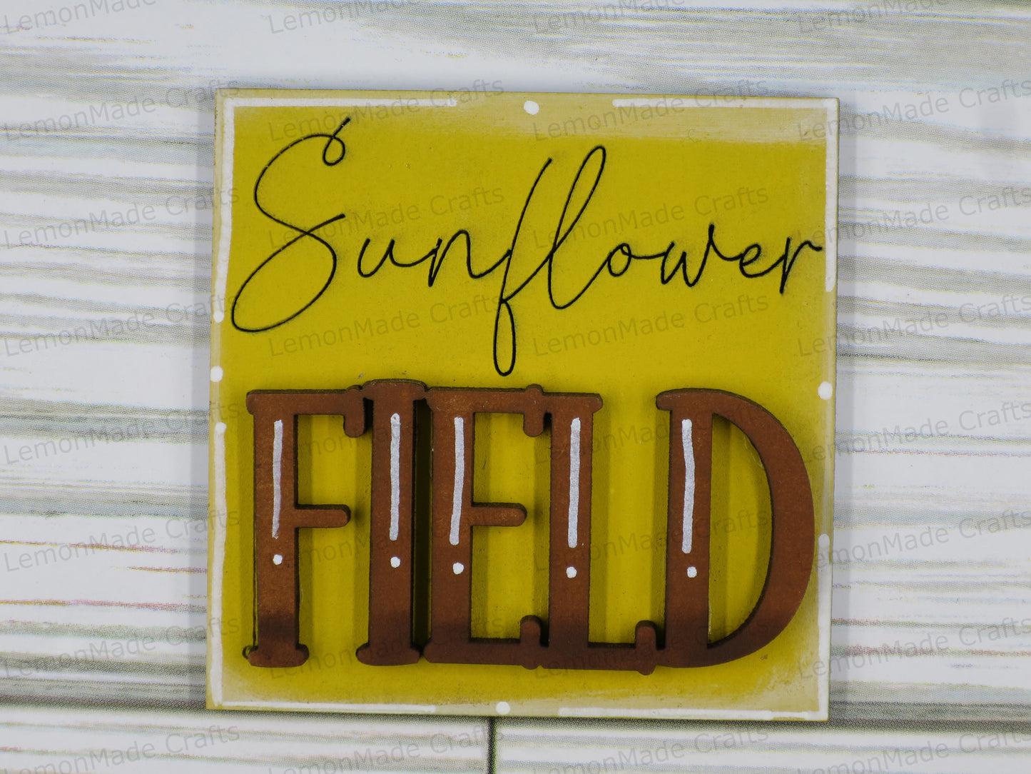 Interchangeable Mini Tile: Sunflower