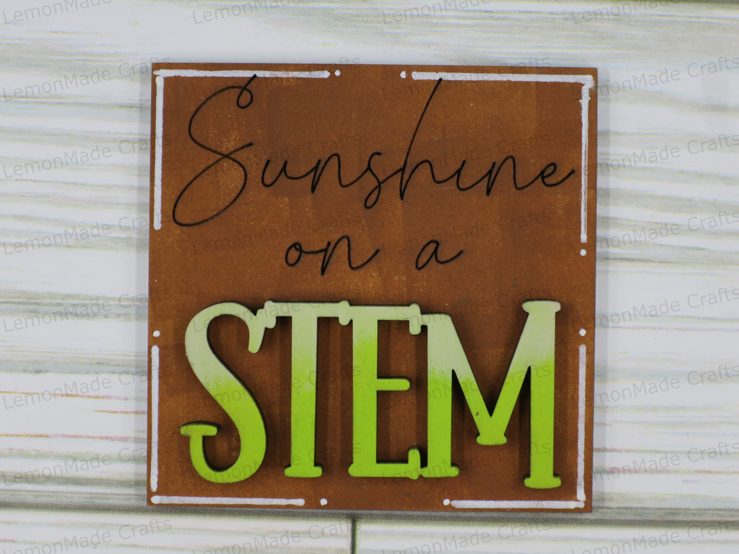 Interchangeable Mini Tile: Sunflower