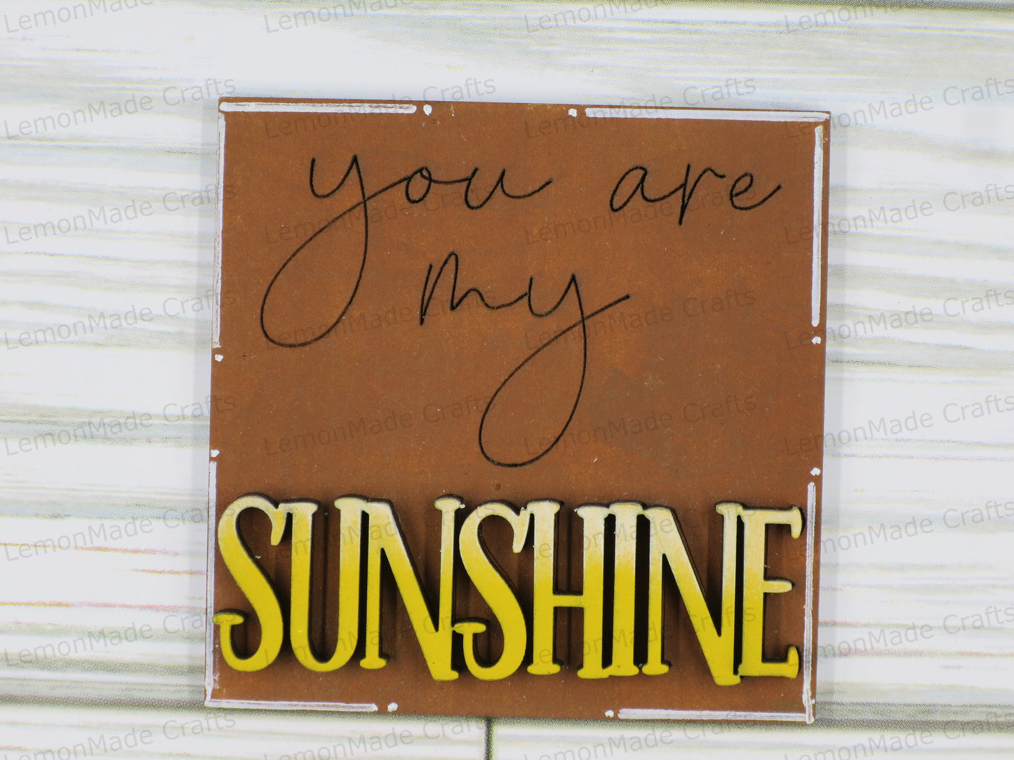 Interchangeable Mini Tile: Sunflower