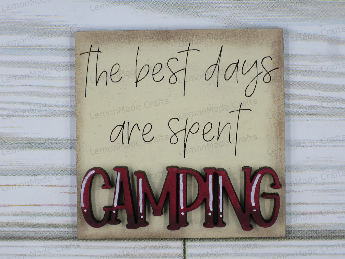 Interchangeable Mini Tile: Camping