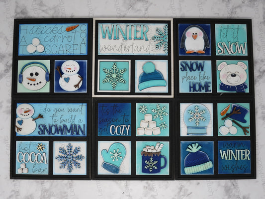 Interchangeable Mini Tile: Winter