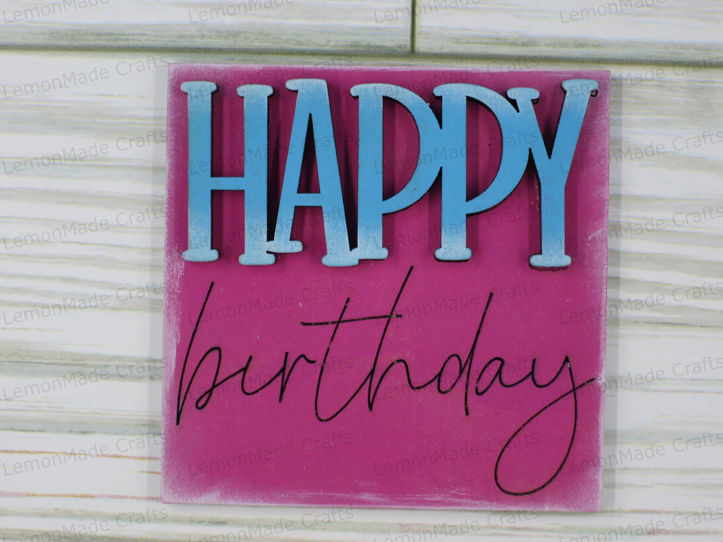 Interchangeable Mini Tile: Birthday
