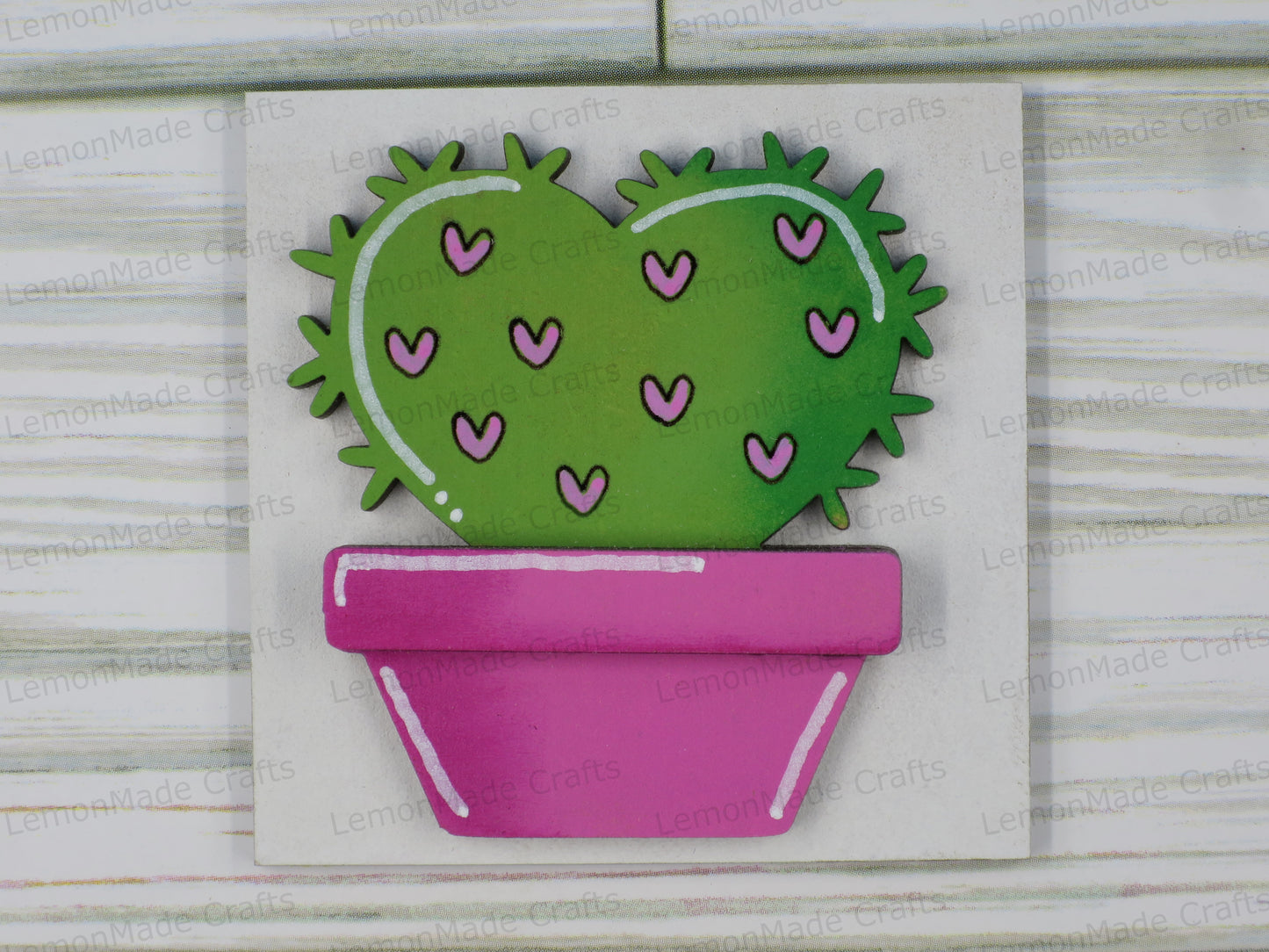Interchangeable Mini Tile: Succulent Valentine