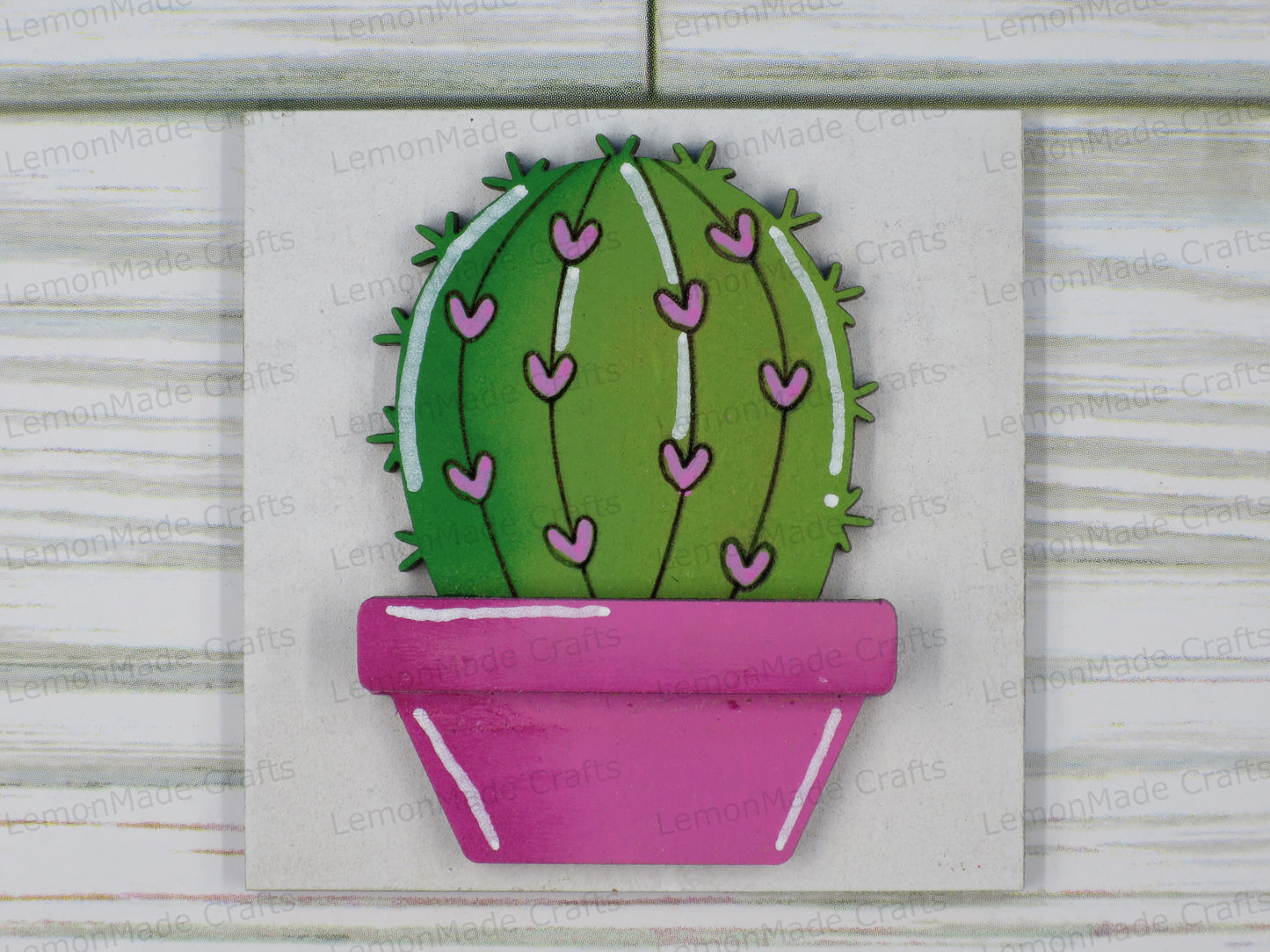 Interchangeable Mini Tile: Succulent Valentine